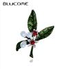 Enamel Flower Brooches Simulated Pearl Alloyfor Women Men Coat Suit Lapel Pins