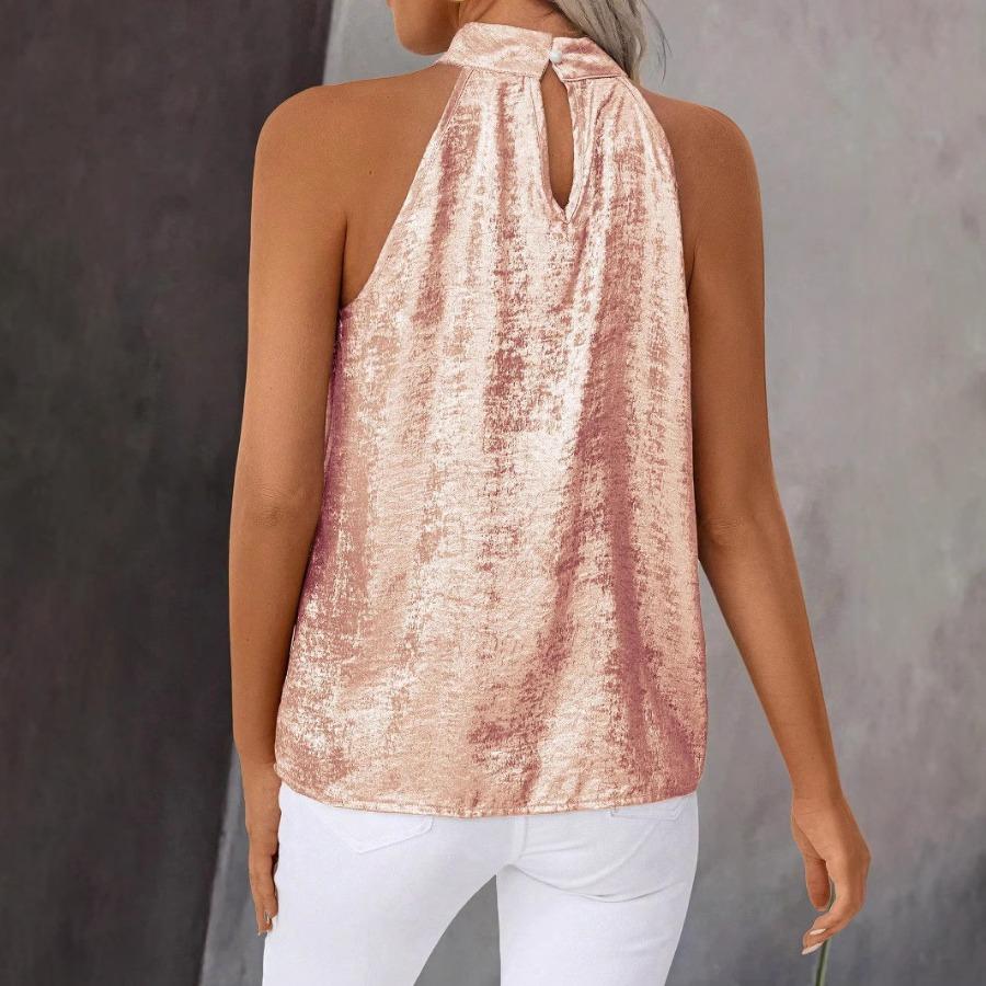 Летний новый жилет женский однотонный с открытыми плечами и воротом на шнуровке