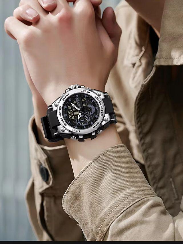 Sanda3302 Men's Digital Fashion Waterproof Outdoor Sports Multifunctional Electronic Watch