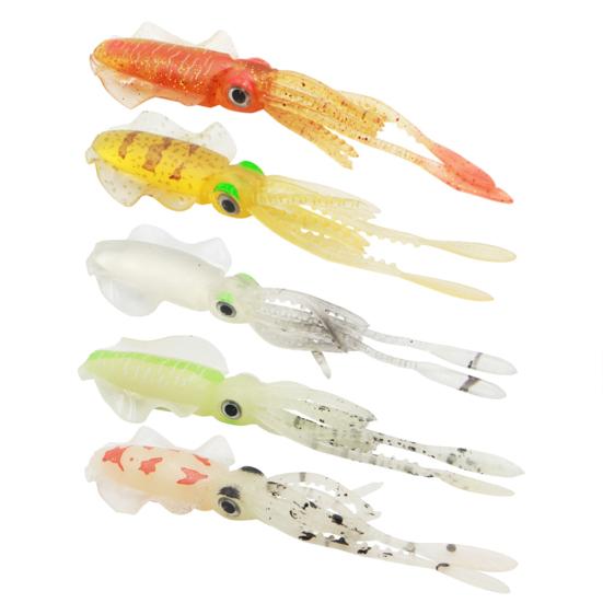Artificial Squid Cuttlefish Shape Night Fishing Soft Lure