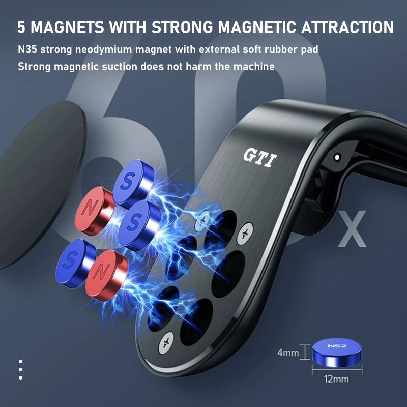 New 2026 Emblems Magnetic Car Phone Holder Magnet Air Vent Cell Phone Stand For Volkswagen VW Passat B5 B5.5 2000- 2007 2008 2009 2010 To zs0