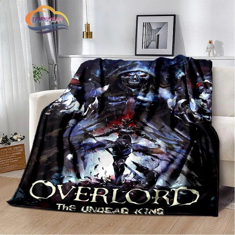 Пушистое одеяло в стиле аниме «Оверлорд», современная мода, фланелевое теплое одеяло для дивана, квадратное туристическое одеяло