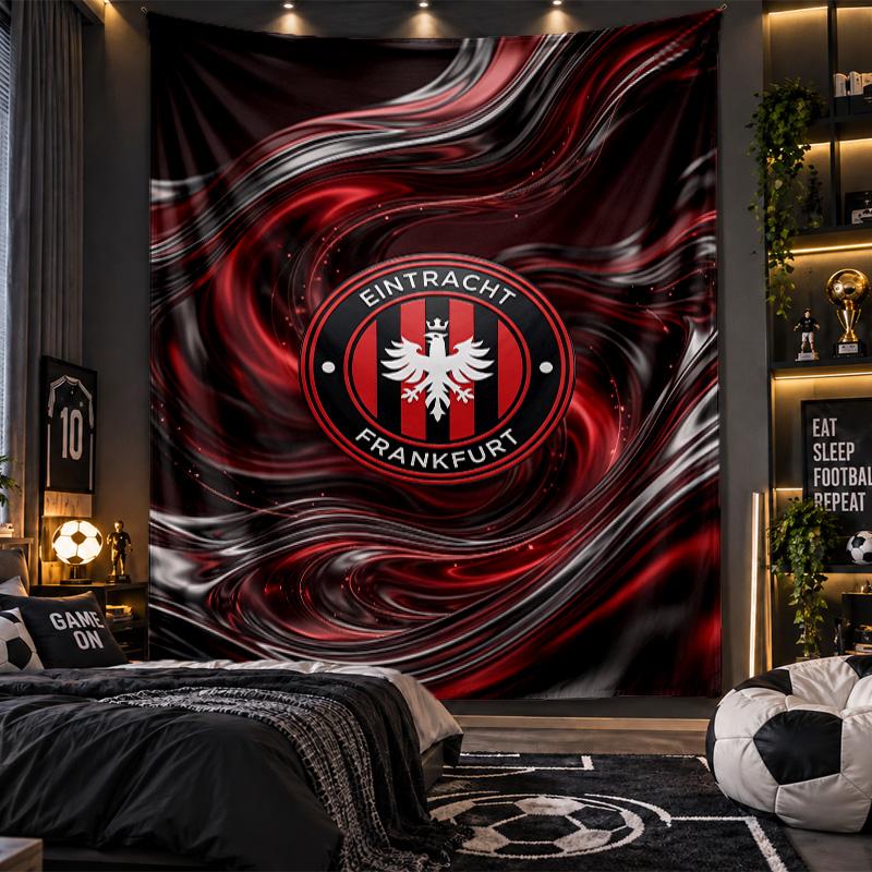 Настенный гобелен Eintracht Frankfurt Футбольный принт Ткань для гостиной спальни Домашний декор