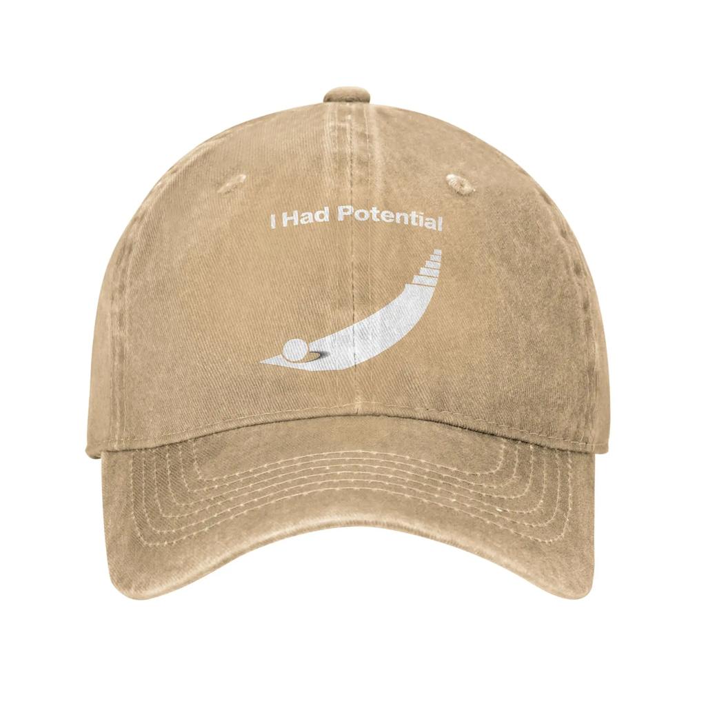 ihadpotential Print Cap For Unisex Cotton  Trucker Hat Causal Wear Baseball Cap Adjustable