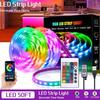 Светодиодная лента USB 5V RGB 3535 Светодиодные ленты для стен и комнат Управление через приложение и пульт ДУ Гибкая светодиодная лента Диодные огни для украшения комнаты и дома