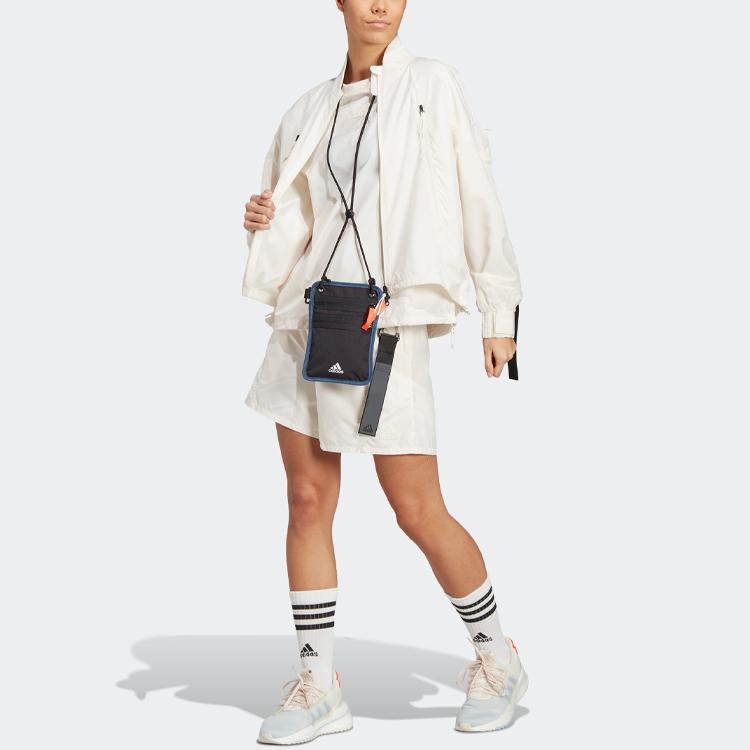 Adidas Свободная спортивная куртка City Escape Женские топы Розовый Белый IA2135