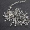 Handmade Pearl Crystal Hairband Silver Color Pearl Rhinestone Wedding Hair Accessories  Women