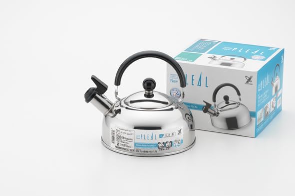 New Yoshikawa Prell Stainless Steel Whistling Kettle, 2.5L, Made In Japan, Induction Compatible, Gift Wrapping Available