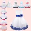 Платье с цветочным узором для девочек, детское платье-пачка без рукавов с цветами для девочек, праздничное платье принцессы на свадьбу, день рождения, вечеринку, торжественное платье для крещения