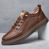 Повседневная обувь из натуральной кожи для мужчин, на шнуровке, оксфорды, кроссовки для бега, универсальные кроссовки для скейтбординга, мужские кроссовки со шнуровкой