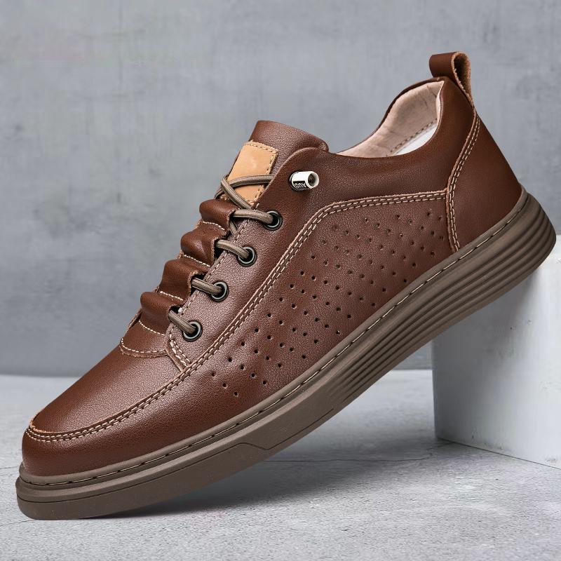 Повседневная обувь из натуральной кожи для мужчин, на шнуровке, оксфорды, кроссовки для бега, универсальные кроссовки для скейтбординга, мужские кроссовки со шнуровкой