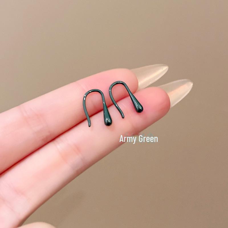 Высококачественные цветные геометрические керамические серьги — удобные для сна, уникальный дизайн.