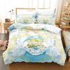 3D Аниме Принцесса-библиофил Всесезонный Постельный набор Односпальный Полуторный Двуспальный Кинг-сайз Набор для кровати Взрослый Детский Спальня Комплекты пододеяльников