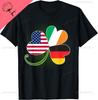 American Gerunisex And Irish Roots Dna Tshirt Breathable And Comfortable Cotton Tshirt Unisexs Clothing Streetwear Camiseta Hombre
