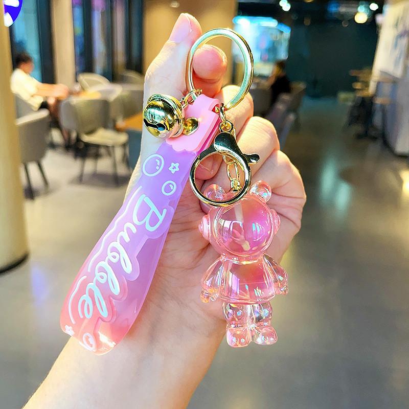 Colorful Resin Cartoon Keychains Bear And Rabbit Perfect For Party Favors