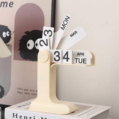 Ins Design Desktop Eternal Flipping Calendar Креативный Простой Календарь Современная Гостиная Украшения Офис Канцелярские Товары