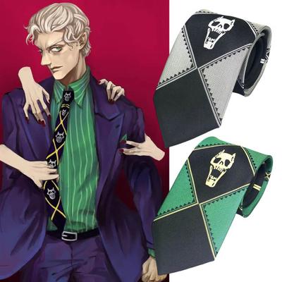 Кира-Йошикаге Косплей Галстук Череп Имитация Ролевых Игр Унисекс Мягкий Уютный Декор Реквизит Полиэстер JoJos
