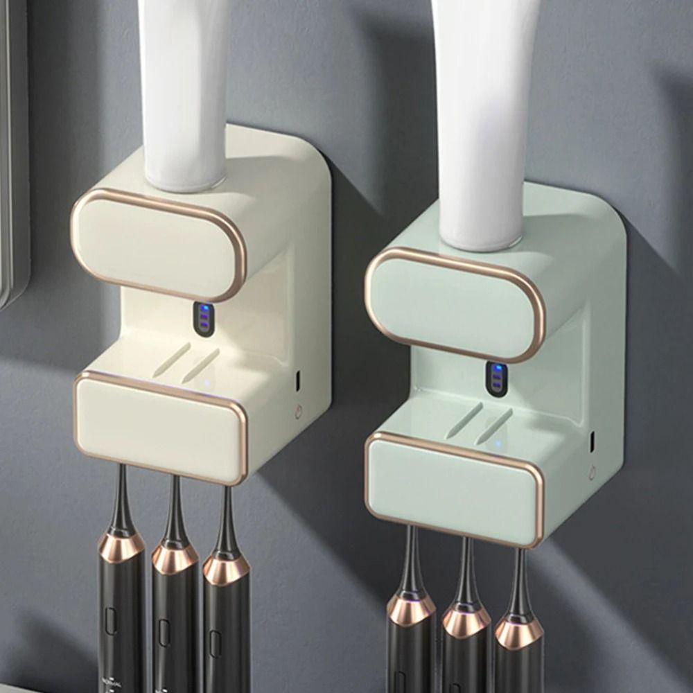 Wall Mounted Electric Toothpaste Dispenser UV Ultraviolet Hanging Toothpaste Holder Home Use