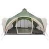 Tipi Tent with Roof Green 6 Person Polyester and Steel