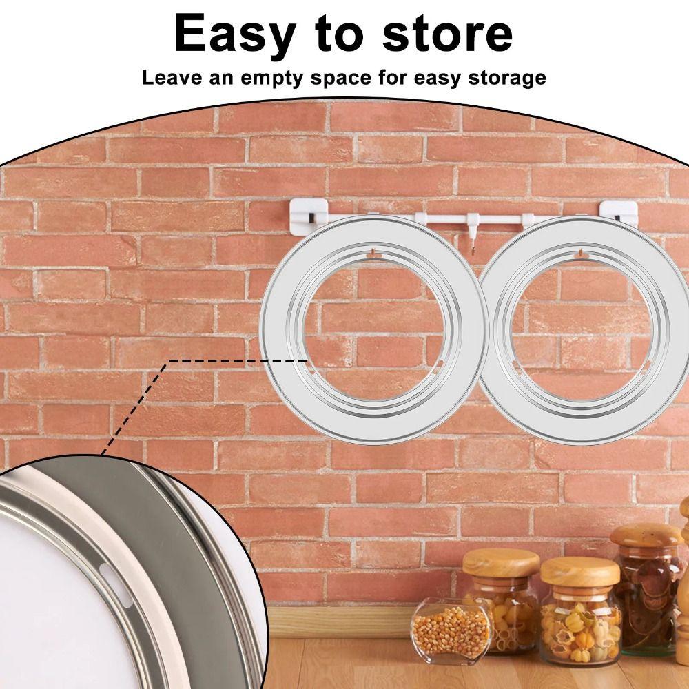 Multifunctional Steamer Ring Adapter Rack Stainless Steel Steaming Ring  Kitchen Accessories