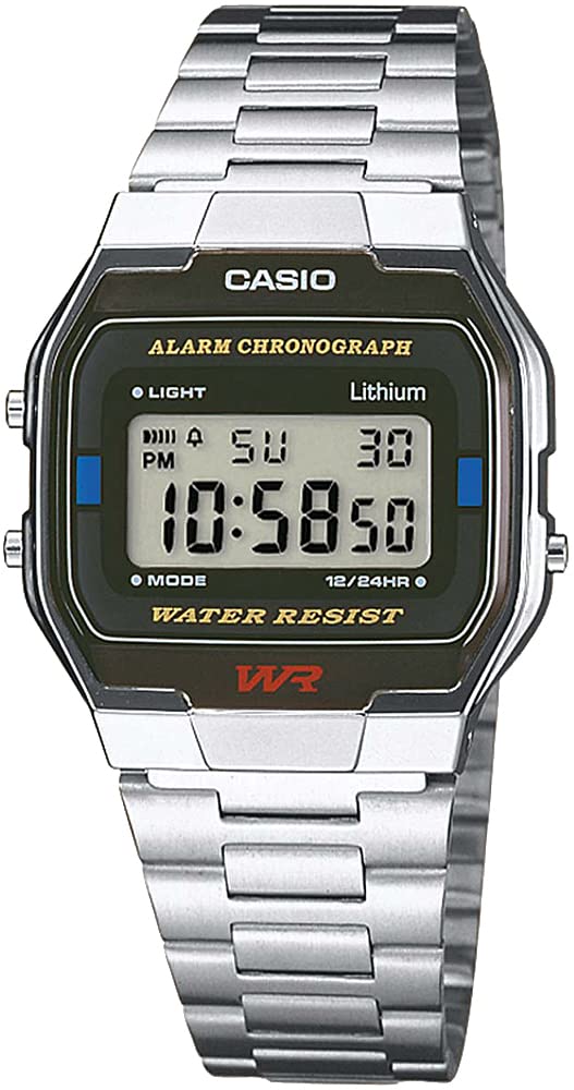 CASIO Digital Watch Vintage Series Silver Overseas Model [Casio] A163WA-1QES Men's, Women's, Kids'