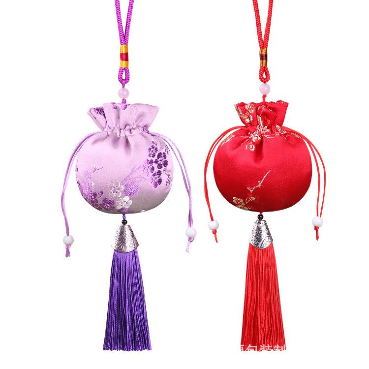 Embroidered Lavender Sachet: Dragon Boat Festival Car Pendant, Mosquito Repellent for Babies and Kids
