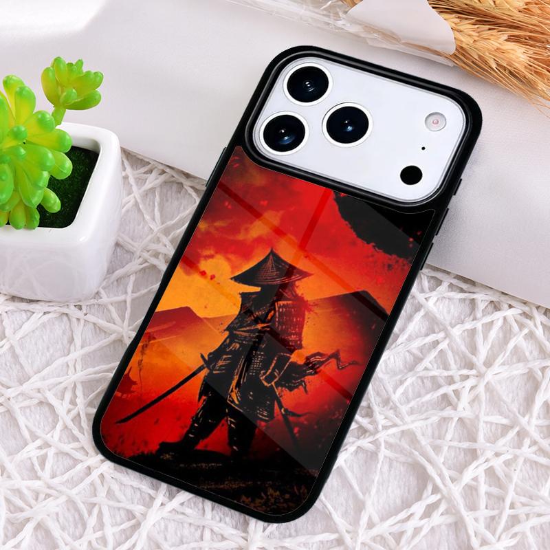 Чехол для телефона Japan Samurai Ninja Ronin для iPhone 17 Air 16 15 11 12 14 13 Pro Max Ударопрочный чехол