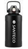 SANTECO Vacuum Insulated Water Bottle, Large Capacity, 1900ml, Keeps Drinks Cold or Hot, Includes Straw, Compatible with Direct Drinking Sports