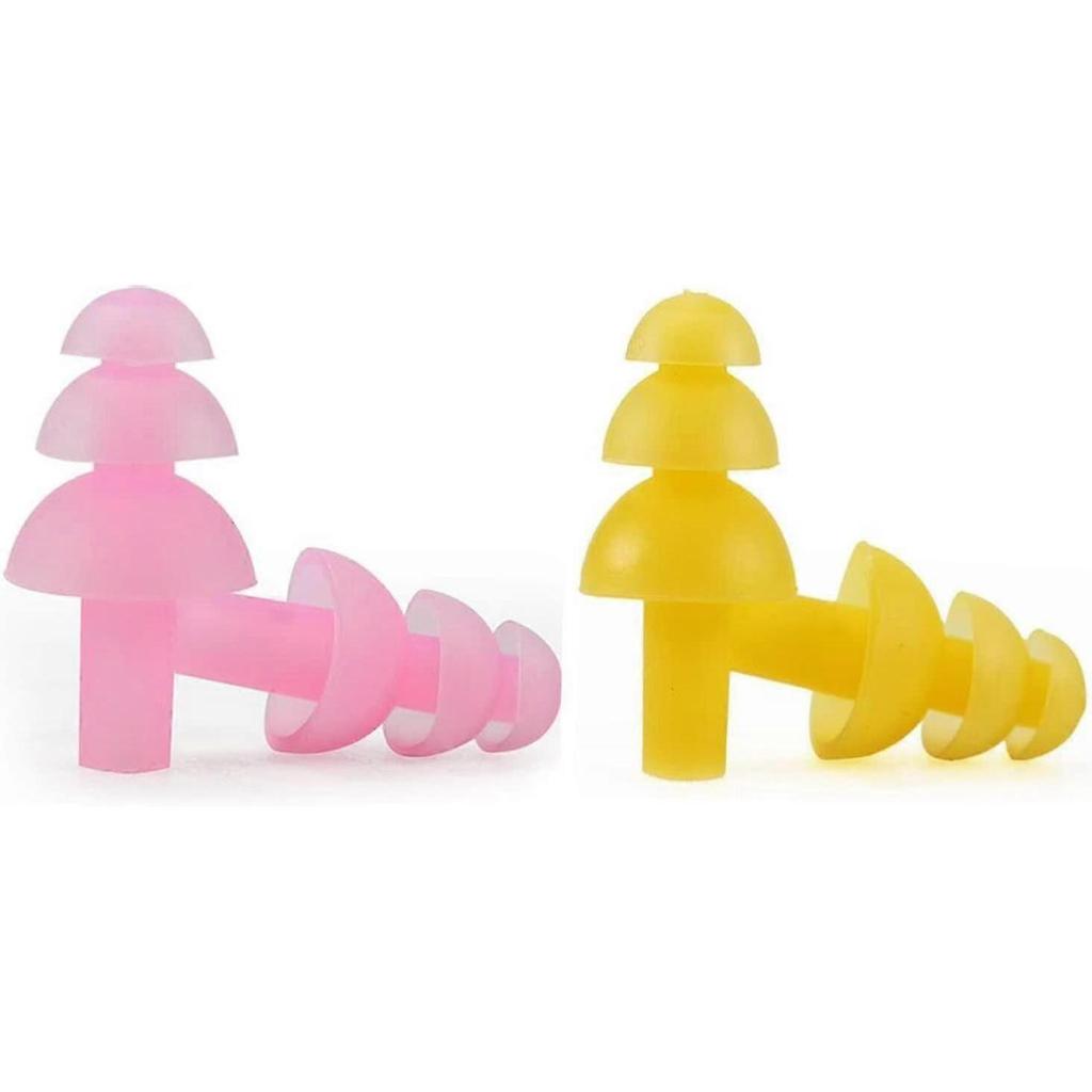 6 Pairs Gel Swimming Or Sleeping Ear Plugs With Separate Packing Case Soft