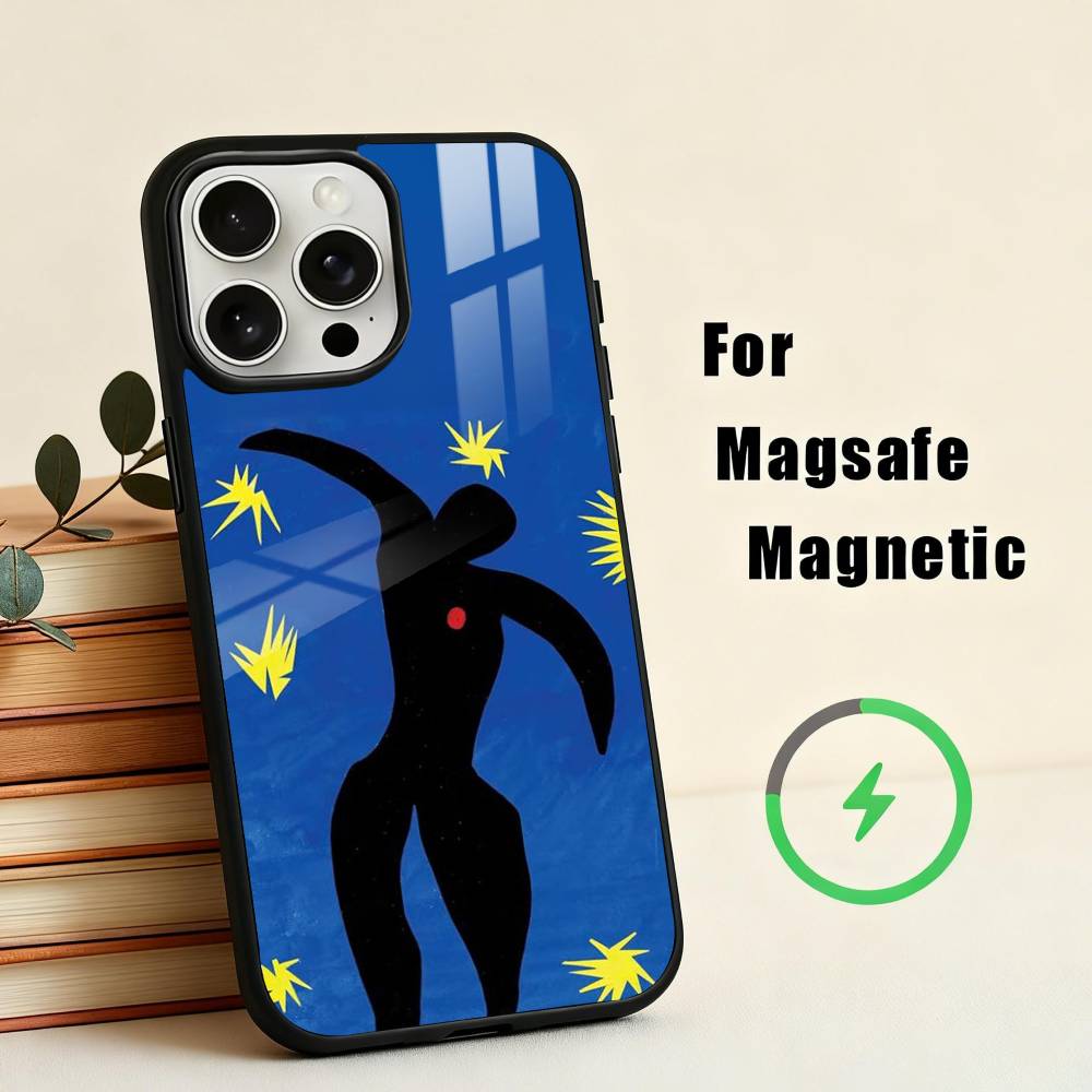 H-Henri M-Matisse Art PaI Phone Case For iPhone17,16,15,14,13,12,11 Plus,For Magnetic Wireless Charge Cover