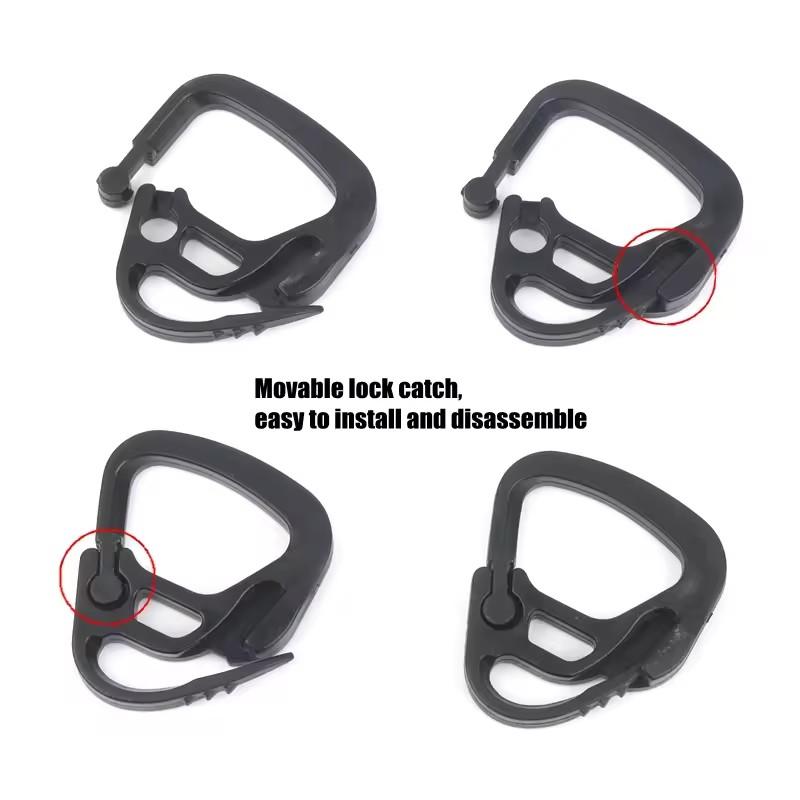 Многофункциональные пластиковые круглые зажимы для тента, садовая солнцезащитная сетка, фиксирующий зажим, многоразовый для кемпингового тента, крючок для сетки от птиц