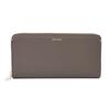 Paul Smith Long Wallet with Coin Highlight Round Cowhide 883718 P297 BPS297 Purse, Stitching, Zipper, Leather, Leather, Simple, Authentic, / (Beige)