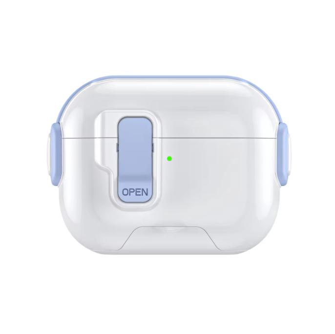 Для AirPods 4 Новый Однотонный Замок Переключатель TPU PC Ударопрочный Защитный Чехол-Крышка для Наушников с Подставкой Для Apple AirPods Pro 3 2