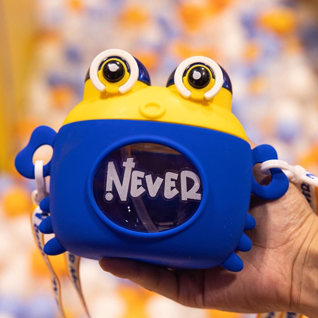 Mr. Krabs Cartoon Anti-Fall Straw Cup: High-Value Children's Plastic Water Cup