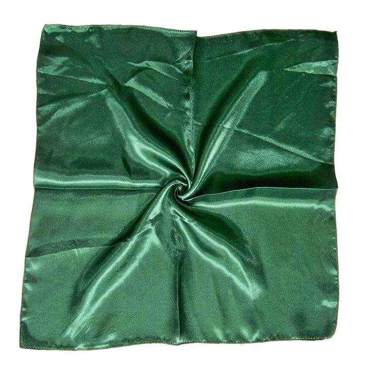 50x50cm Women Solid Square Scarf Single Performance Boy Girl Small Simulation Silk Scarves Flight Attendant Party Gift