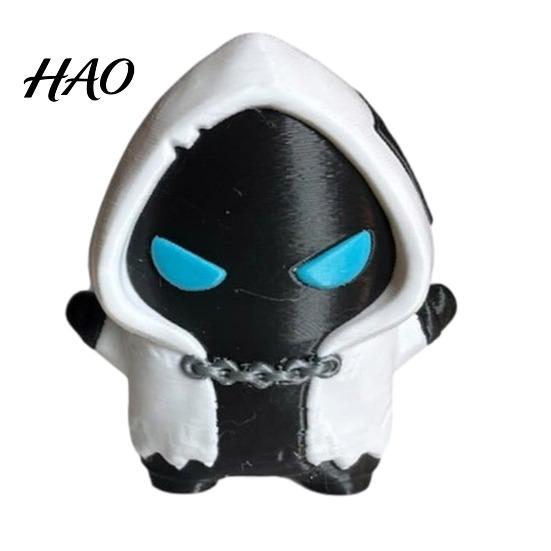 Creepy Skeleton Figure 2Pcs Video Game Inspired Figurine, 3D Printed Grim Reaper Figure, Figurine Set Mini Gothic Skull Decoration, Collectible