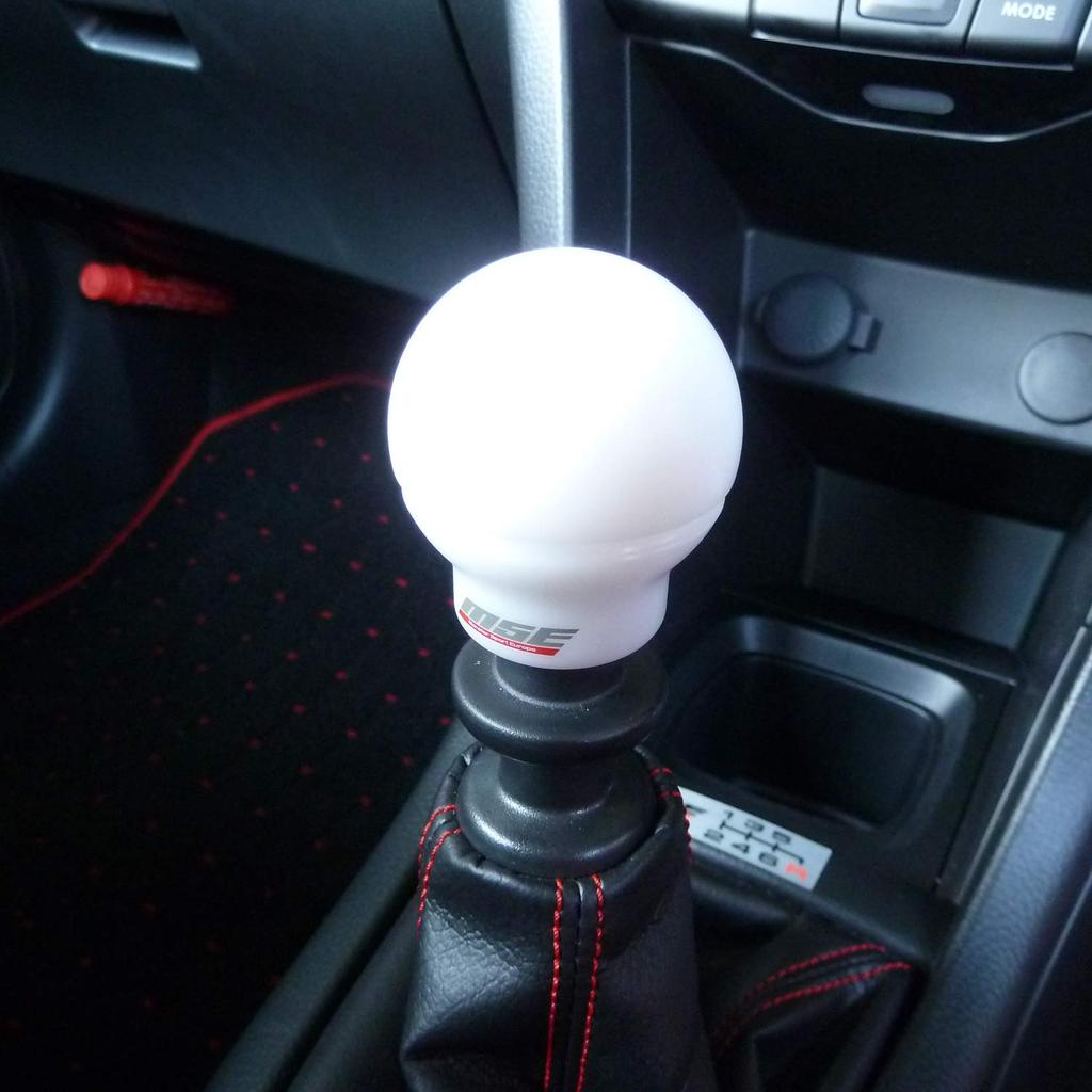 MONSTER SPORT Monster Shift Knob C Type M12 x P1.25 Spherical White Diameter =