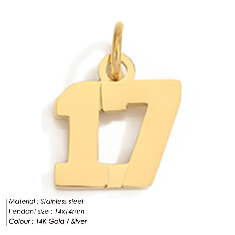 EMANCO Stainless Digital Accessories Pendant Necklace Charms Necklace Cosplay Jewelry Gift for DIY Jewelry Making
