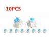 10/50/200pcs Keyboard Switch Keyboard Clicker Key Replacement 3 Pin Tactile Switch Plastic For Replacement Accessories