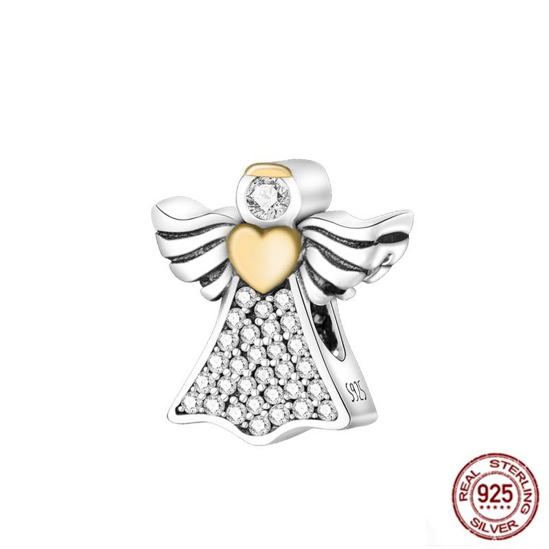 925 Стерлинговое Серебро Красочный Ловец Снов Светящийся Светлячок Подарок Самолет Земля Шармы Подходят Оригинальный Подвеска DIY Изготовление Ювелирных Изделий