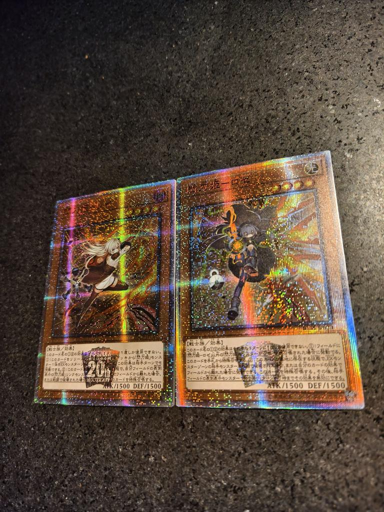 2pcs/set Diy Yu-gi-oh! Sky Striker Ace Self Control Collect Signature Trading Flash Card Anime Cartoon High Quality Gift