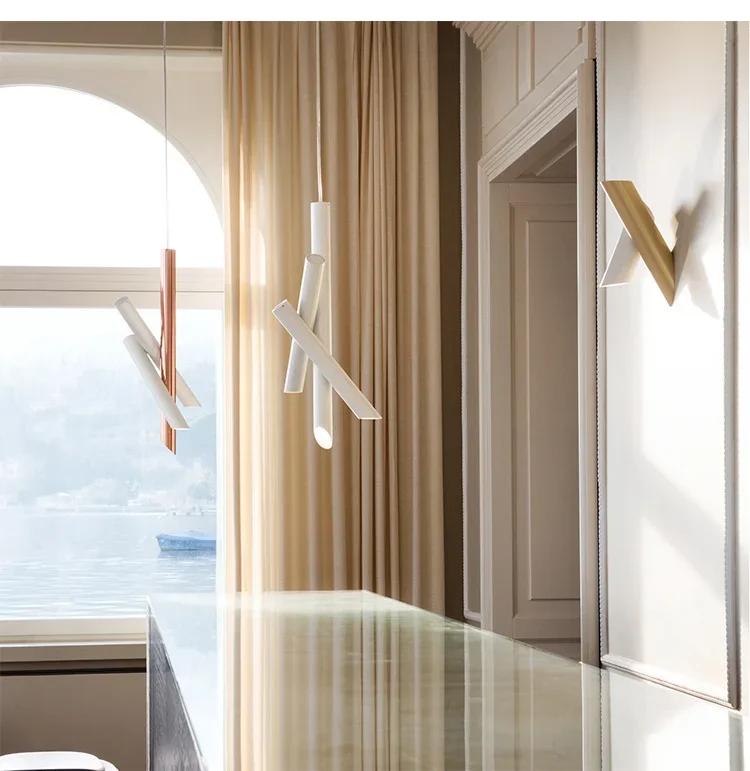 Подвесной светильник Творческая личность дизайнерский подвесной светильник современный простой светильник розовое золото кабинет офисный стол ресторан светильник