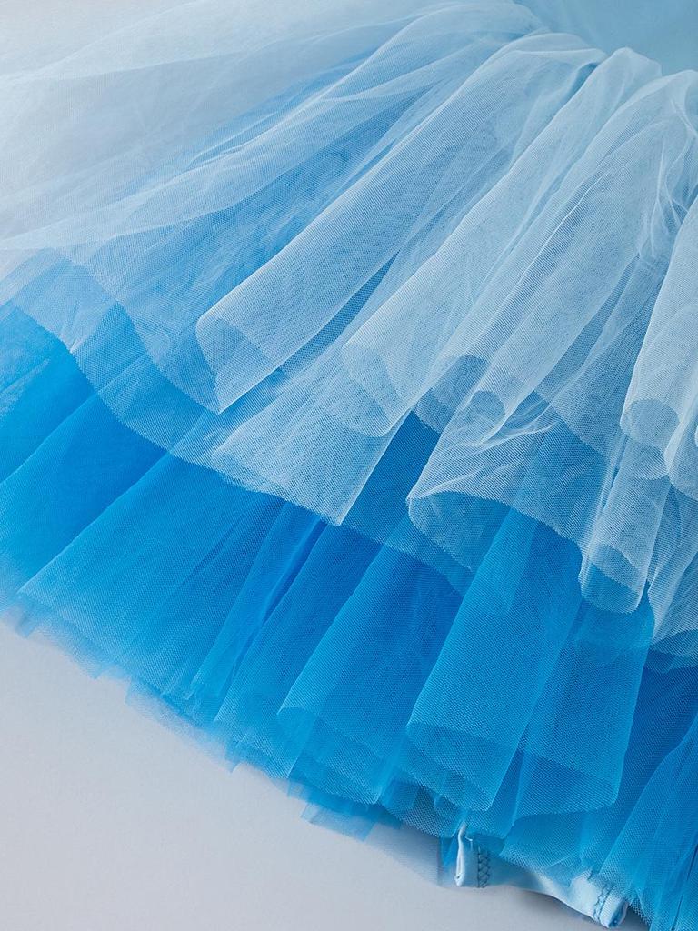 2025 Girls' Ballet Dance Costume: New Sling Leotard Princess Dress with Mesh Skirt