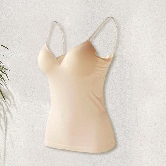 Мягкий бюстгальтер, топ на тонких бретелях, однотонный, с v-образным вырезом, без рукавов, быстросохнущий, облегающий, сексуальный, мягкий бюстгальтер, верхнее нижнее белье для женщин