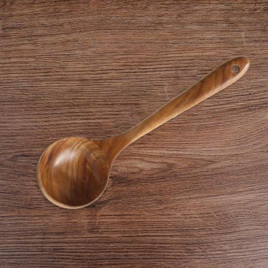 Деревянные кухонные принадлежности, кухонные лопатки, половники и ложки для риса, кухонные принадлежности с антипригарным покрытием для удобного захвата и легкой очистки