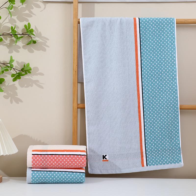 Thickened Absorbent Bath Towel - Large Pure Cotton & Polyester Blend, 90x40 Cm, Suitable for Adult Face and Household Use