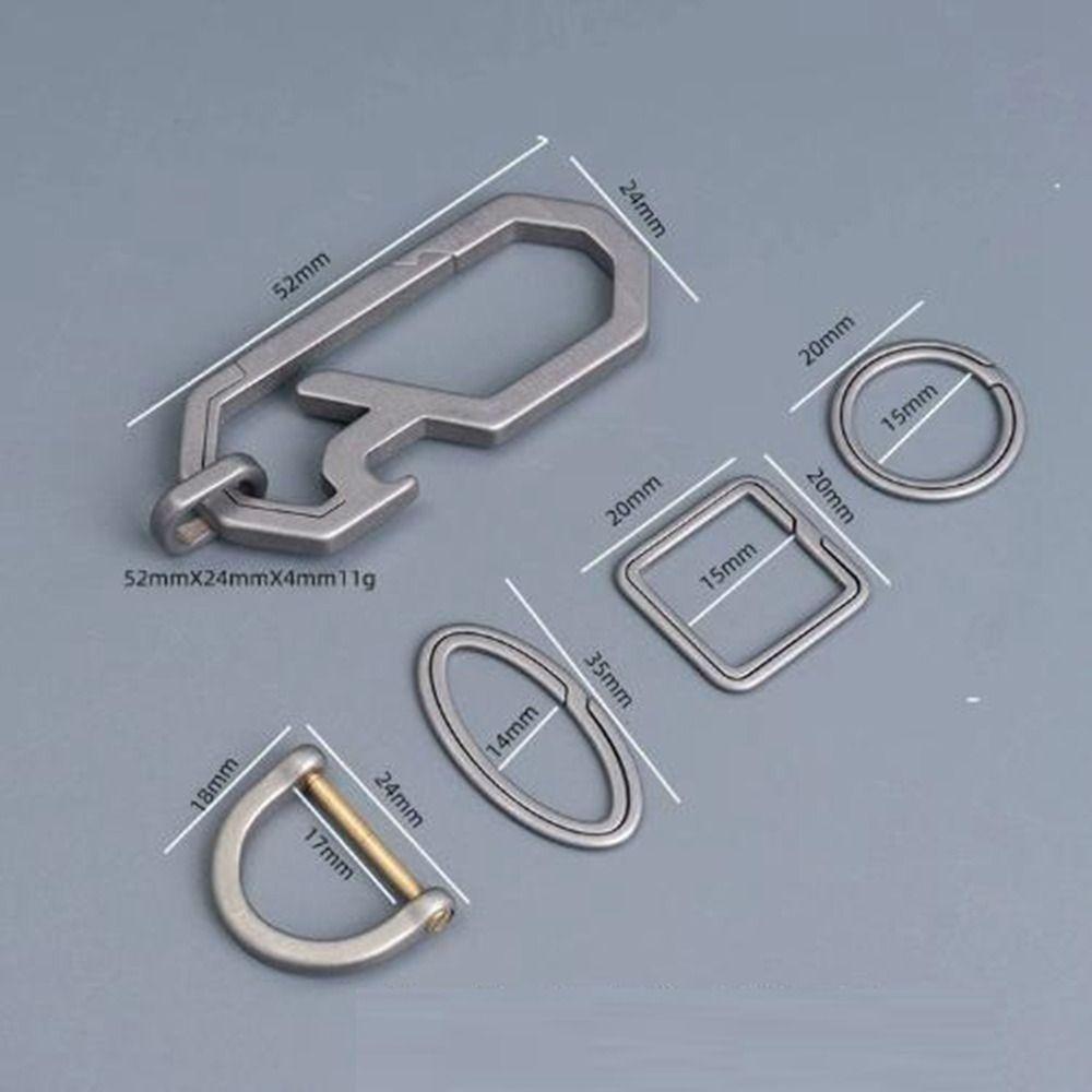Пряжки для ключей EDC из титанового сплава, суперлегкая открывалка для бутылок, новые брелки, подвеска, инструмент для отдыха на природе