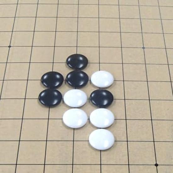 Набор для игры в го пластиковые камни го и мини-квадрат (Доска 9x13, (6мм) дело)