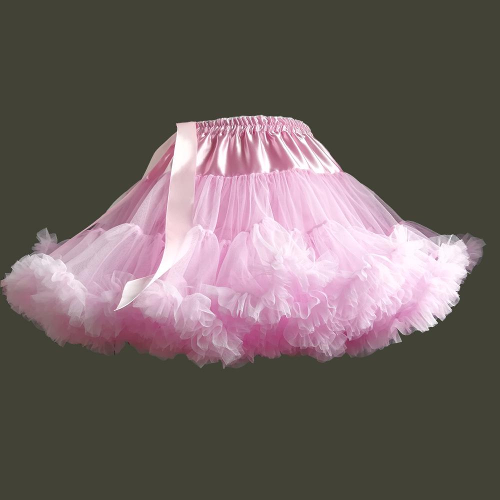 Women Girls Lolita Petticoat Crinoline Underskirt Swing Tutu Princess Skirt Hippy Cosplay Cute