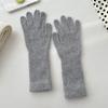 2022 корейские длинные перчатки женские зимние вязаные перчатки с кроликом на палец Рождество толстые теплые перчатки
